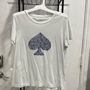 Kate Spade White Graphic T-Shirt